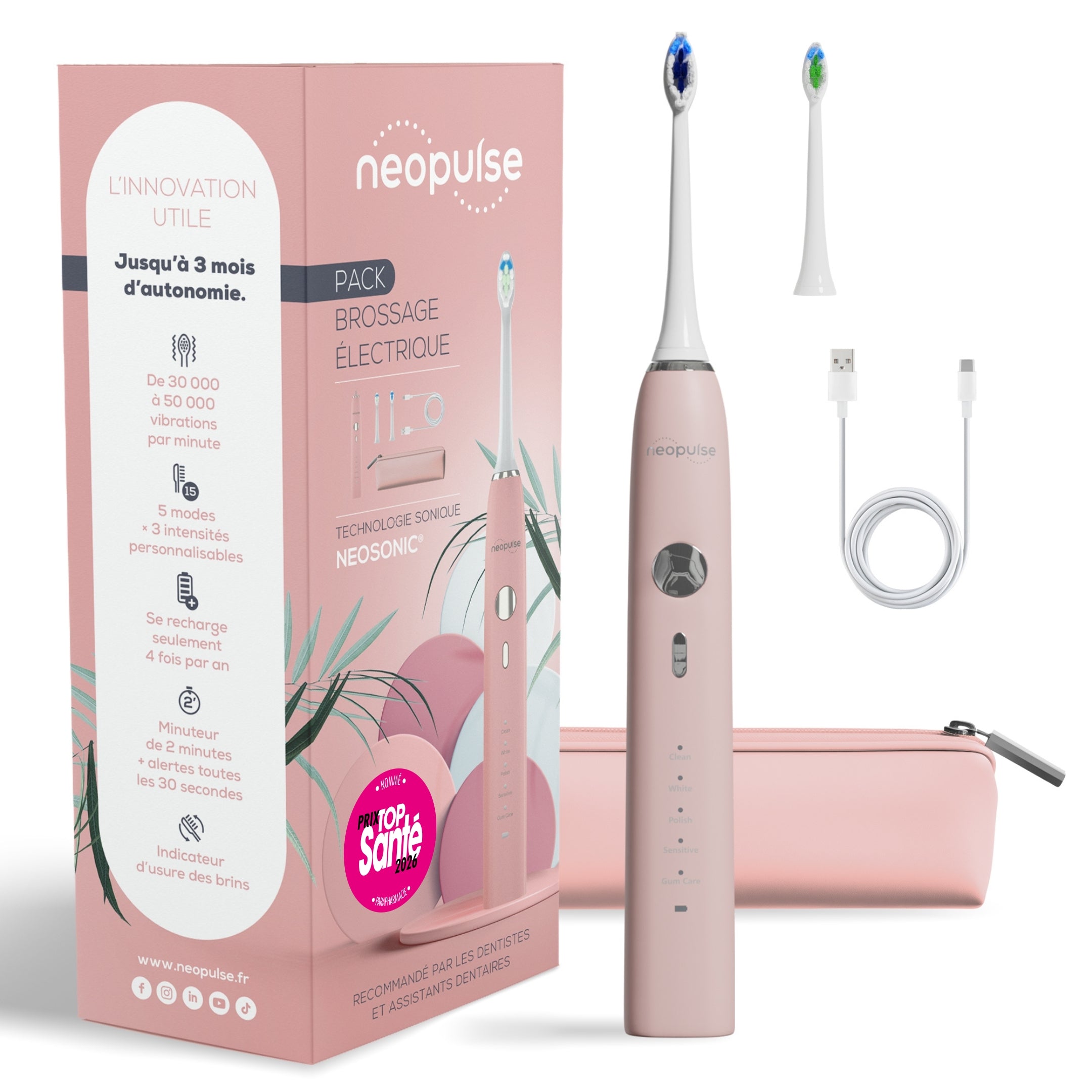 Brosse à dents électrique sonique NEOSONIC