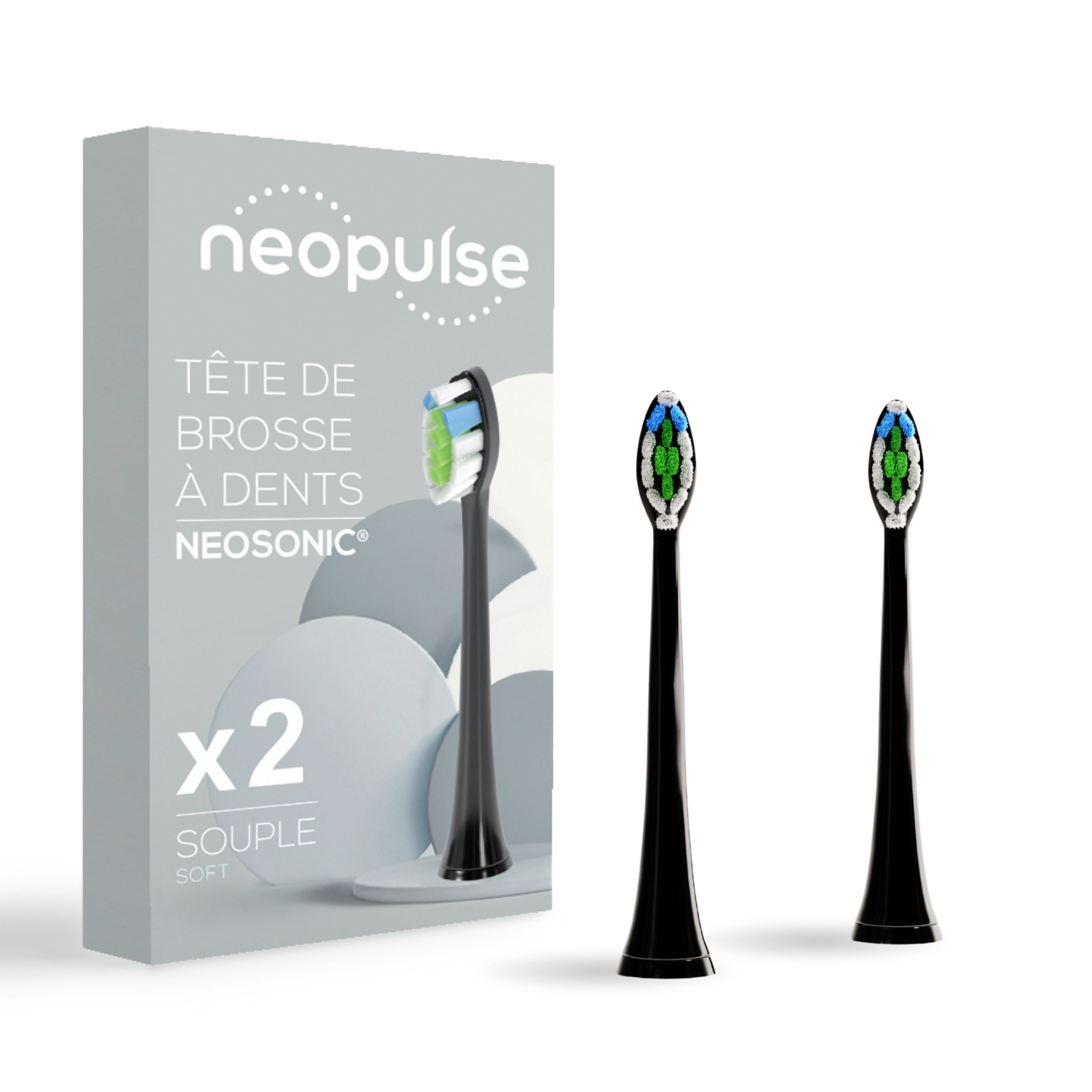 Pack de têtes de brosse à dents adulte