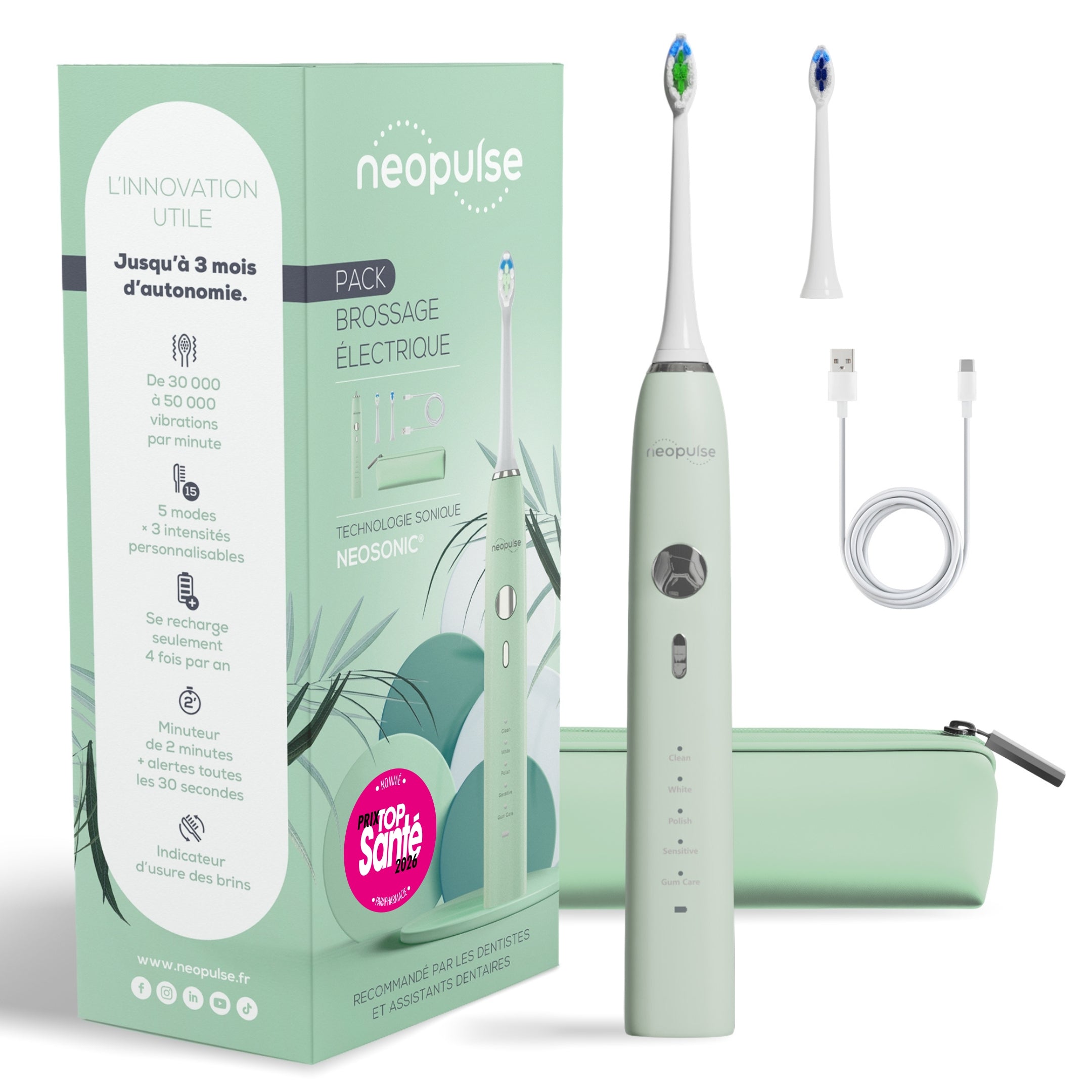 Brosse à dents électrique sonique NEOSONIC