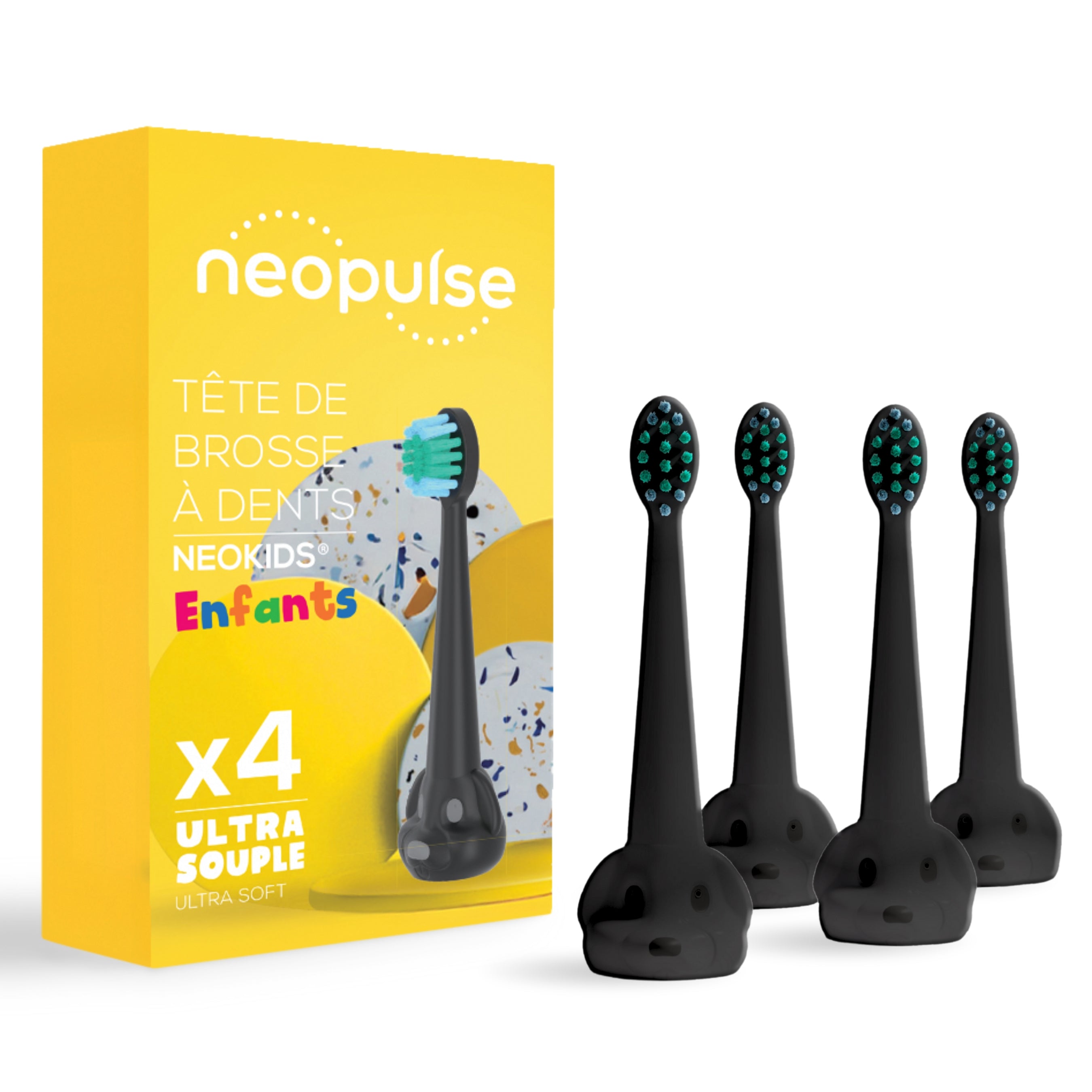 Pack de têtes de brosse à dents enfant