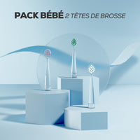 Pack de 2 têtes de brosse à dents NEOBABY
